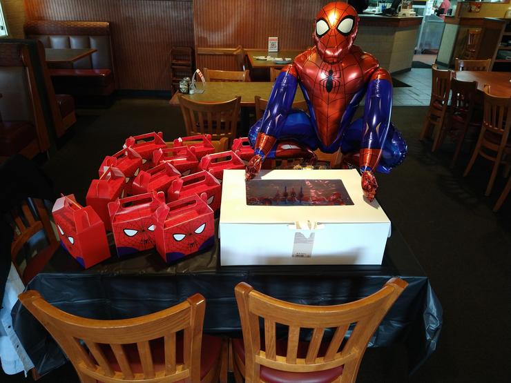 Spiderman Pizza Party